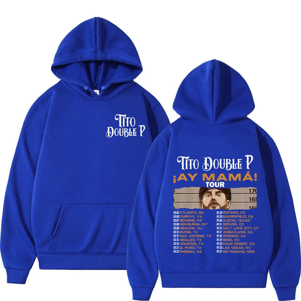 Tito Double P Ay Mamá Tour Hoodie – Blue