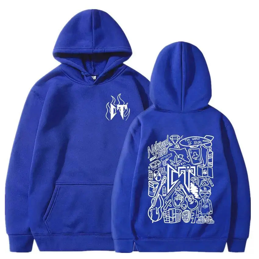 Natanael Cano “The World Is Yours” Hoodie – Navy Blue