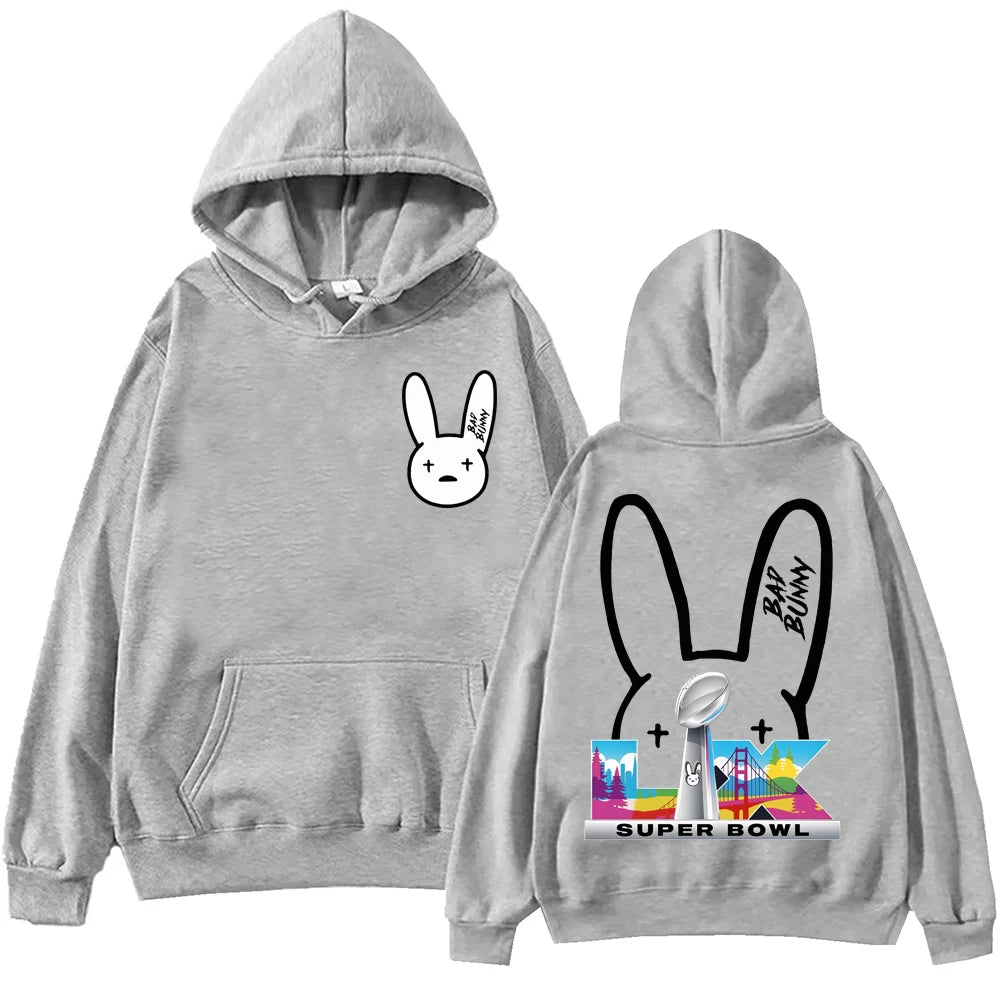 Bad Bunny Bowl 2026 Halftime Show hoodie - gray