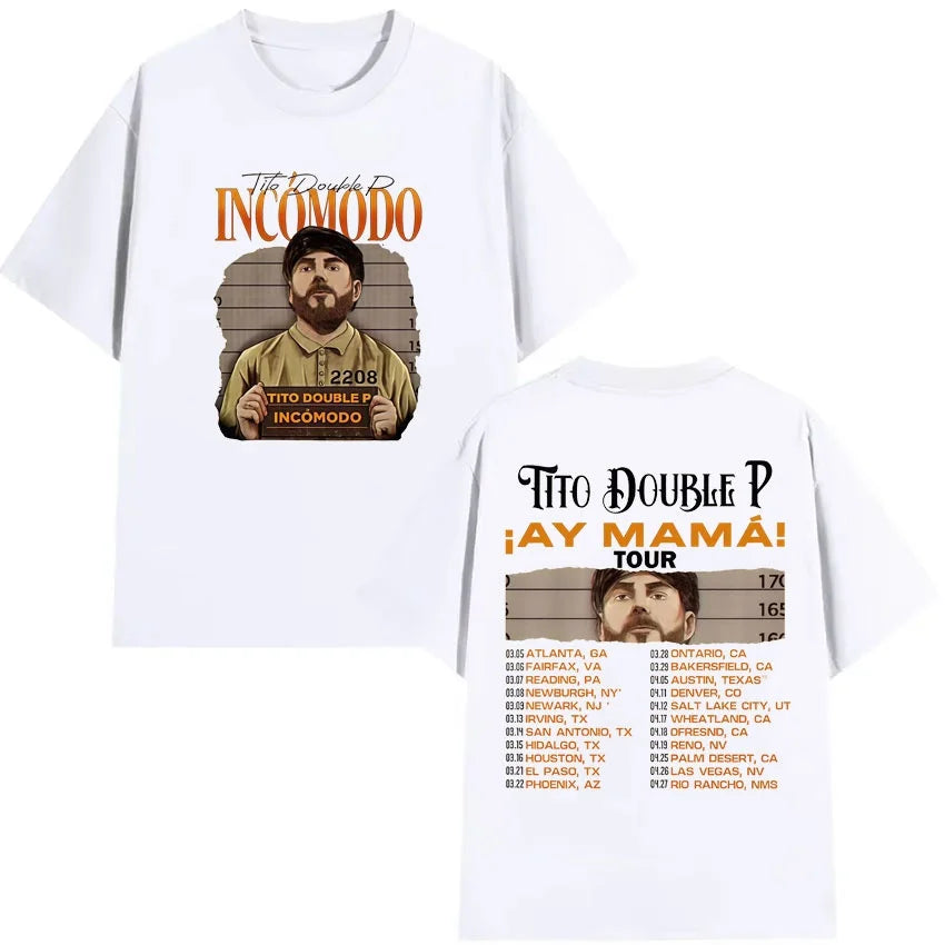 Tito Double P Incomodo x Ay Mamá T-Shirt – White