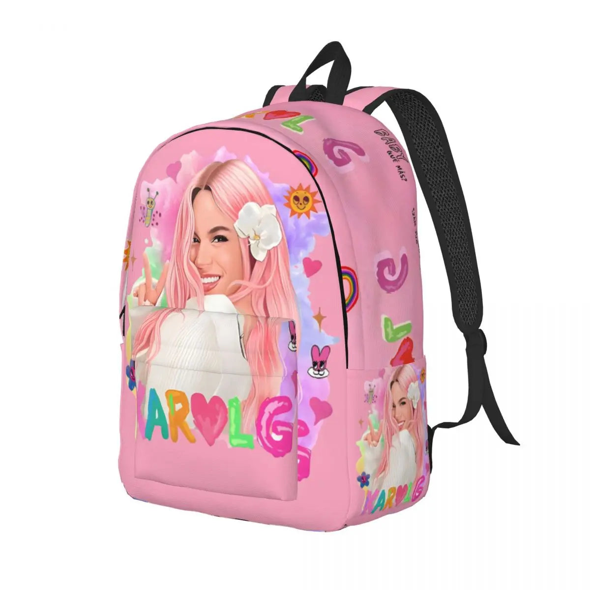 Karol G Peace & Petals Backpack – Pink Love