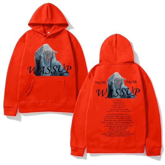 Young Miko “WASSUP” Hoodie – Orange