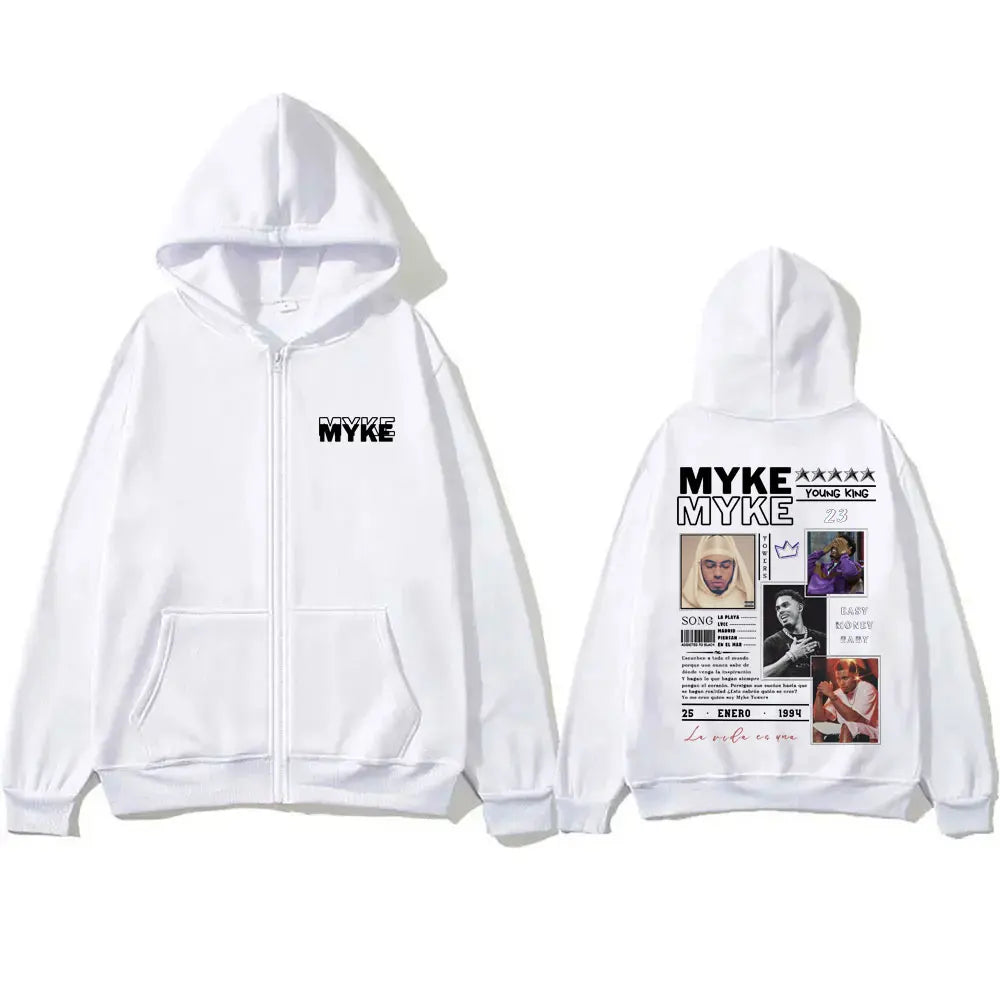 Myke Towers “La Pantera Negra” Zipper Hoodie – Red
