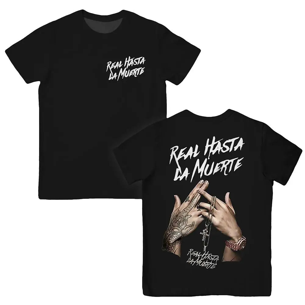 Anuel AA “Real Hasta La Muerte” T-Shirt – Black