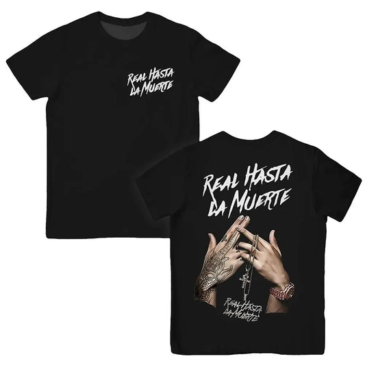 Anuel AA “Real Hasta La Muerte” T-Shirt – Black