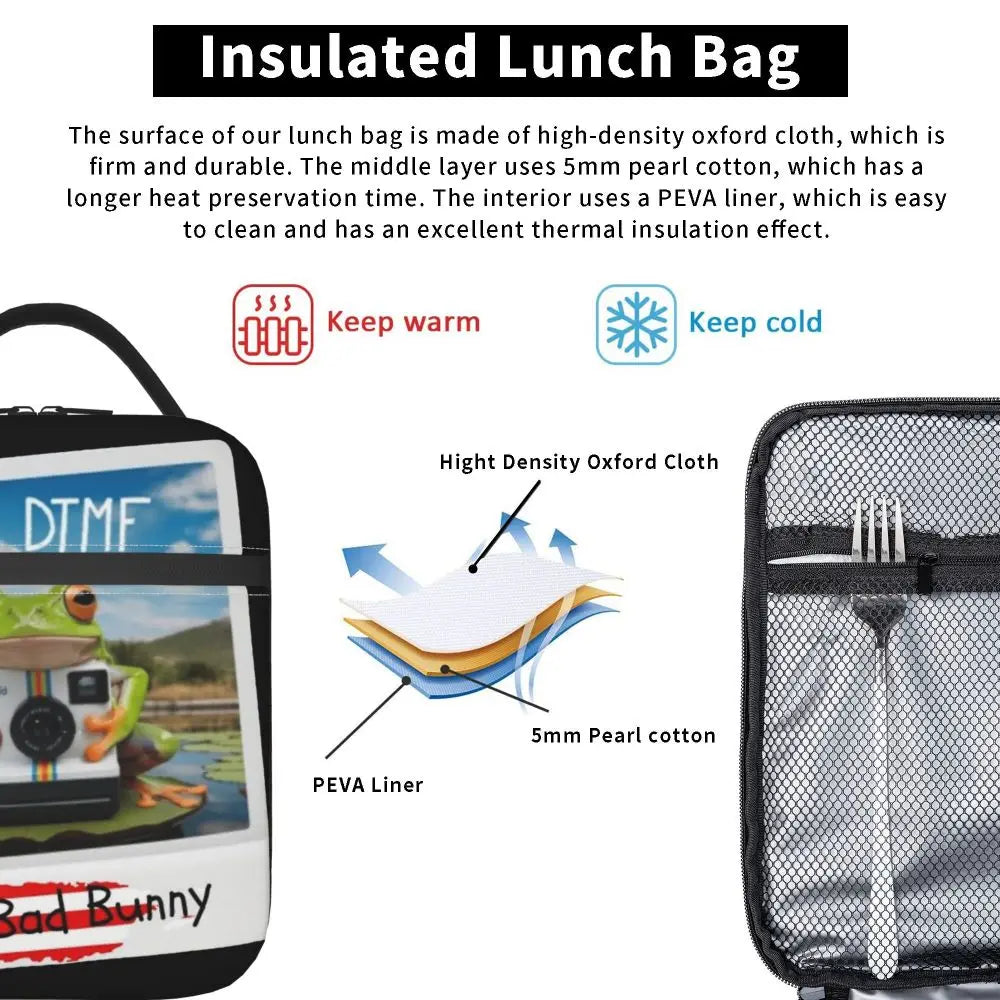 Lunch Bag DTMF – Bad Bunny “Polaroid Puerto Rico"