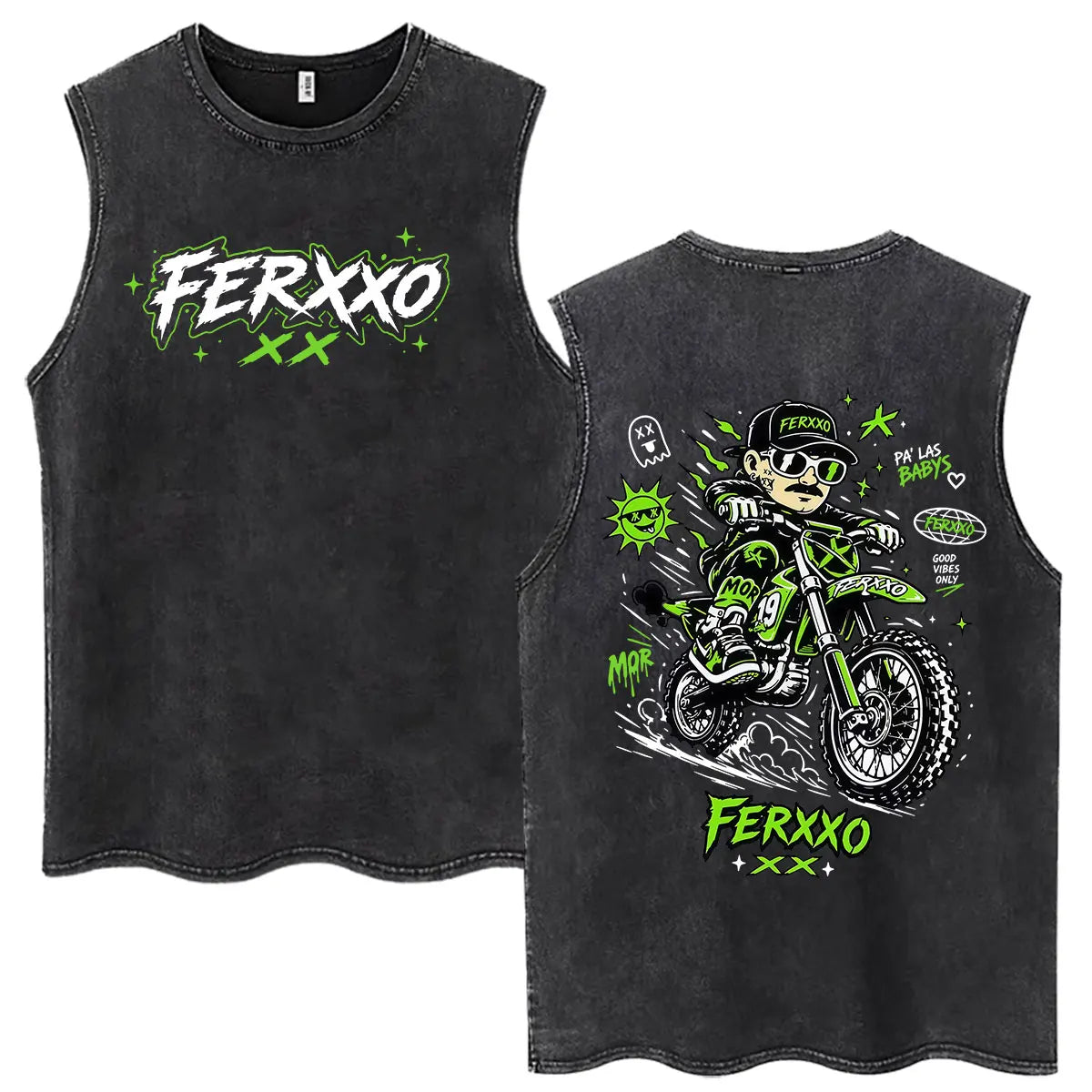 Feid EL GREEN PRINT: La Saga FEID VS FERXXO Tour 2026 Tank Top