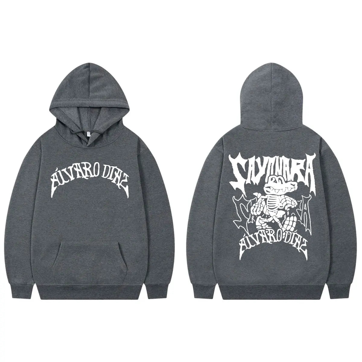 Alvaro Diaz Double Sided Hoodie – Dark Grey