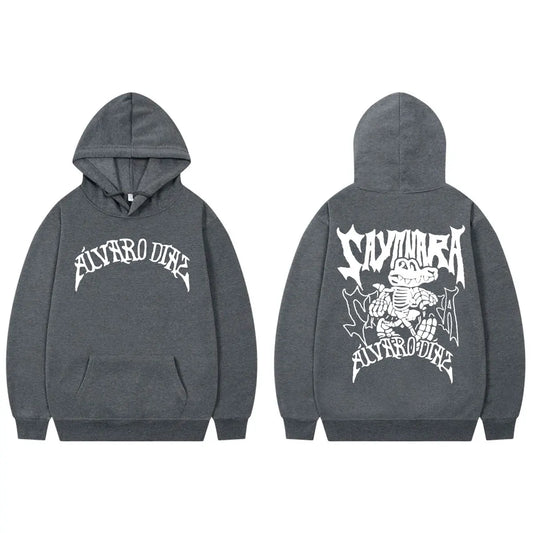 Alvaro Diaz Double Sided Hoodie – Dark Grey