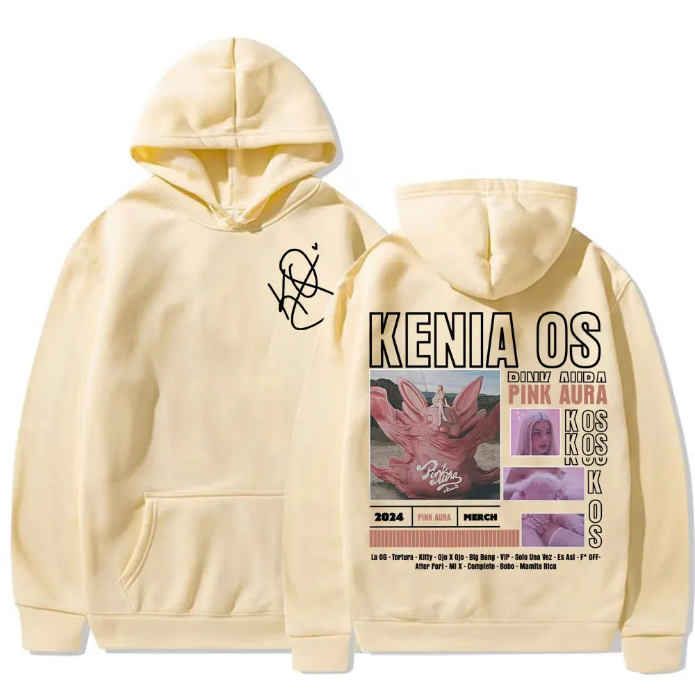 Beige Kenia OS Pink Aura Tour 2025 Hoodie