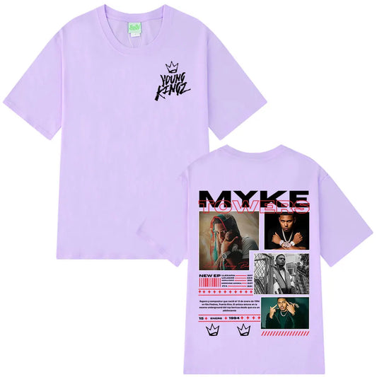 Purple Myke Towers Young Kingz T-Shirt
