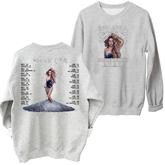 Shakira Sweatshirt – “Las Mujeres Ya No Lloran” World Tour 2025 Gray