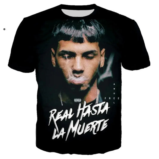 Anuel AA “Real Hasta La Muerte” Full Graphic T-Shirt