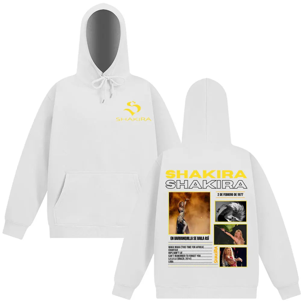 Shakira World Tour 2025 Hoodie – White