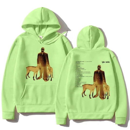 Myke Towers Lyke Mike Album Hoodie Green