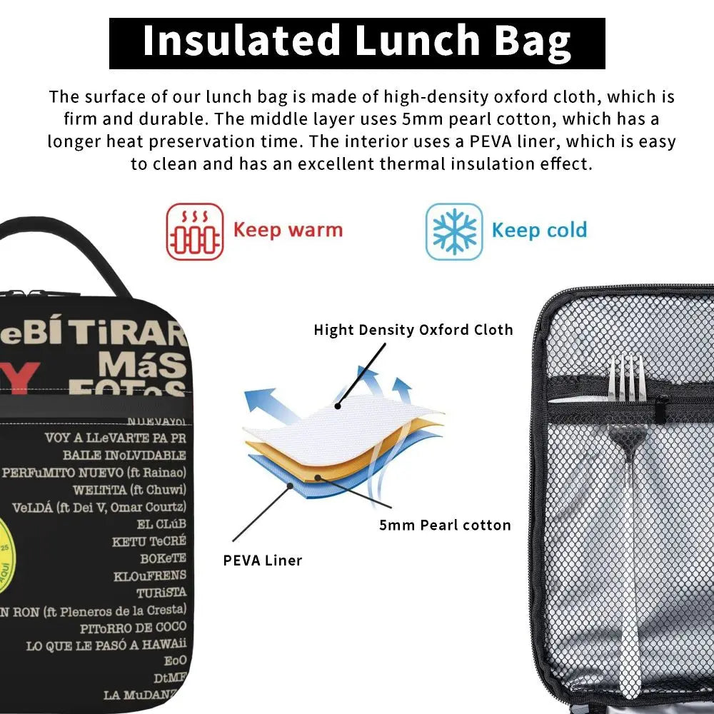 Lunch Bag DTMF – Bad Bunny “Tracklist Edition” (DeBÍ TiRAR MáS FOToS)