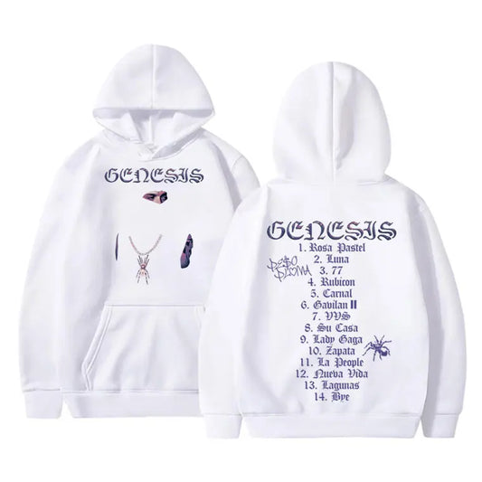 Peso Pluma Genesis Music Album Hoodie - White