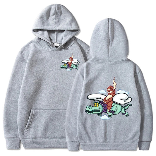 Natanael Cano “Flying Croc” Hoodie – Gray