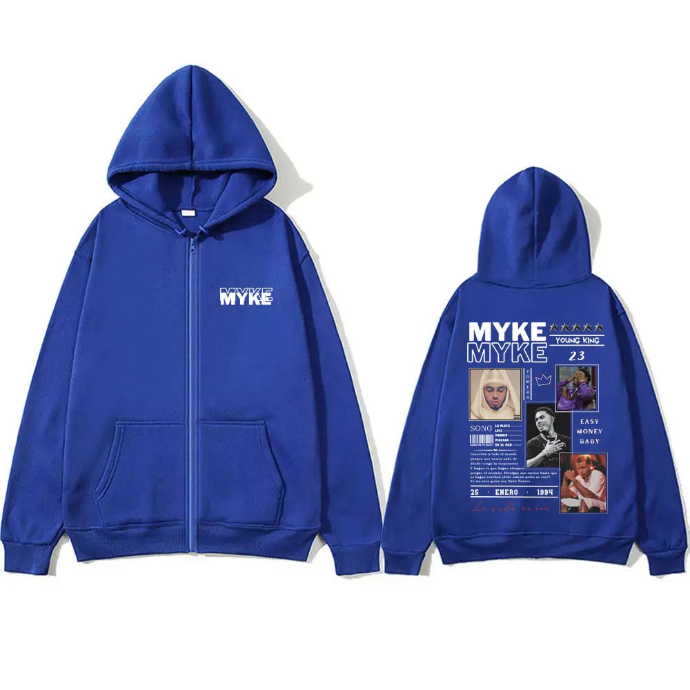 Myke Towers “La Pantera Negra” Zipper Hoodie – Red