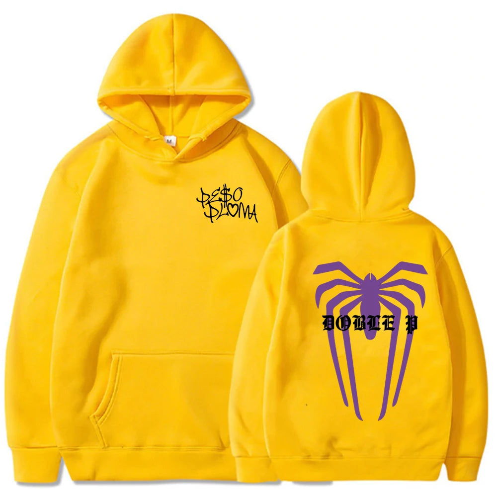 Peso Pluma “Doble P” Hoodie – Dark Grey