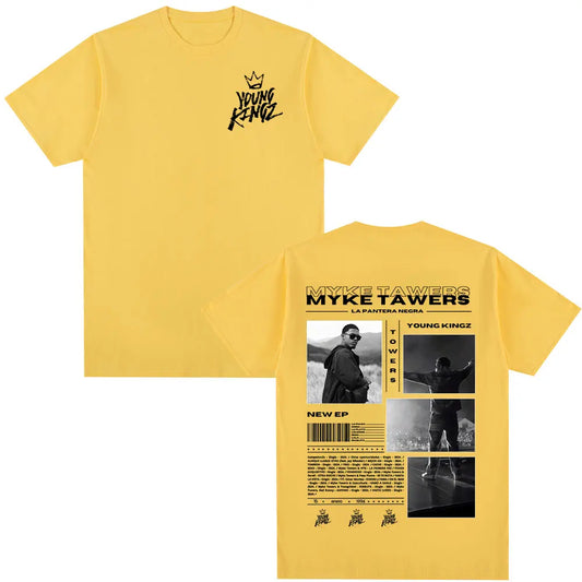 Myke Towers LA PANTERA NEGRA T-Shirt Yellow