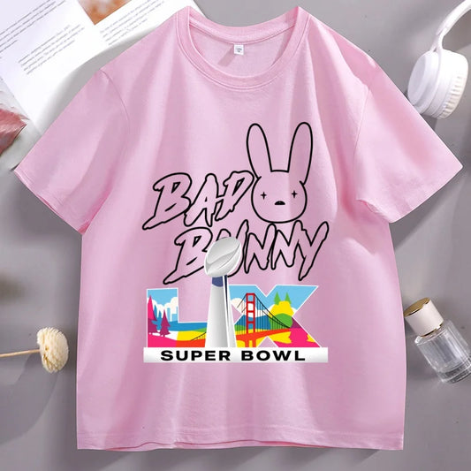 Bad Bunny Super Bowl LX T-Shirt – Pink