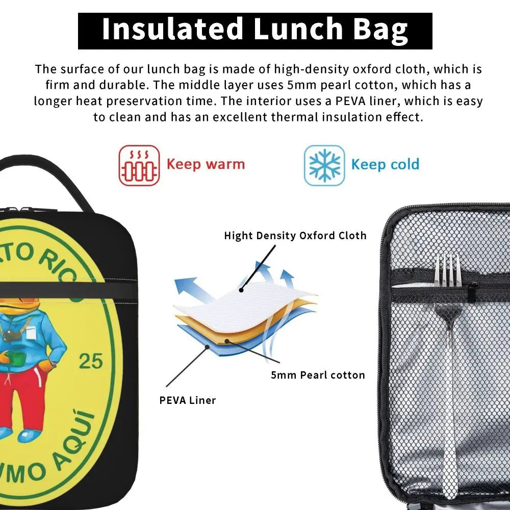 Bad Bunny Lunch Bag – DTMF “Puerto Rico Seal"