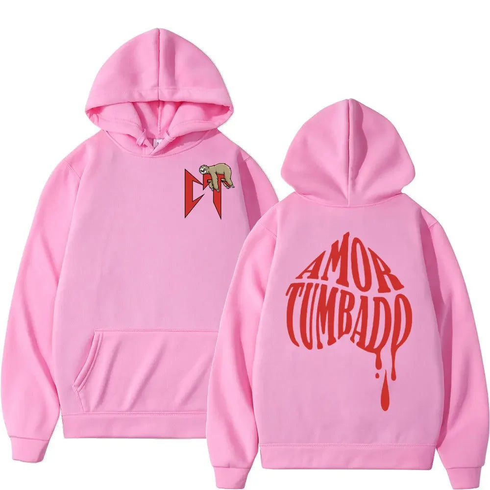 Natanael Cano Amor Tumbado Hoodie – Pink