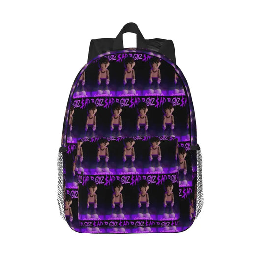 Junior H Sad Boyz Fighter Backpack – Purple Glow