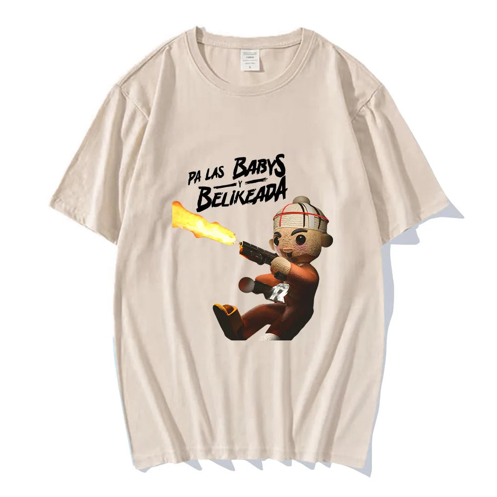 Fuerza Regida “Pa Las Babys y Belikeada” Tour T-Shirt (Beige)