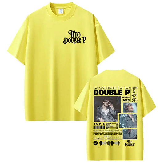 Tito Double P Incomodo Tour 2025 Yellow T-Shirt