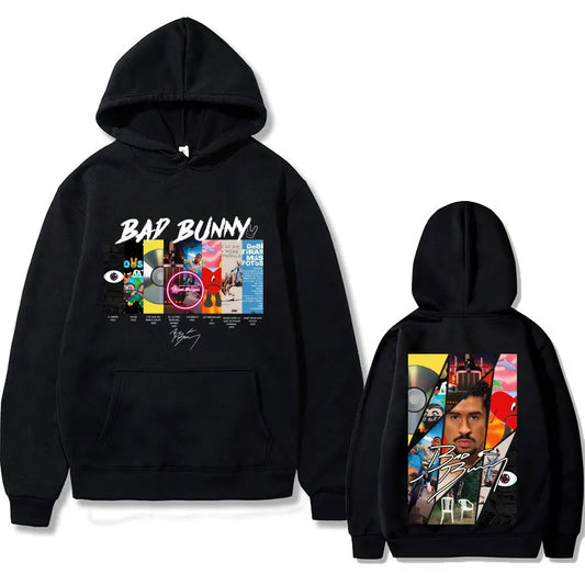 Bad Bunny All Album Hoodie – Black