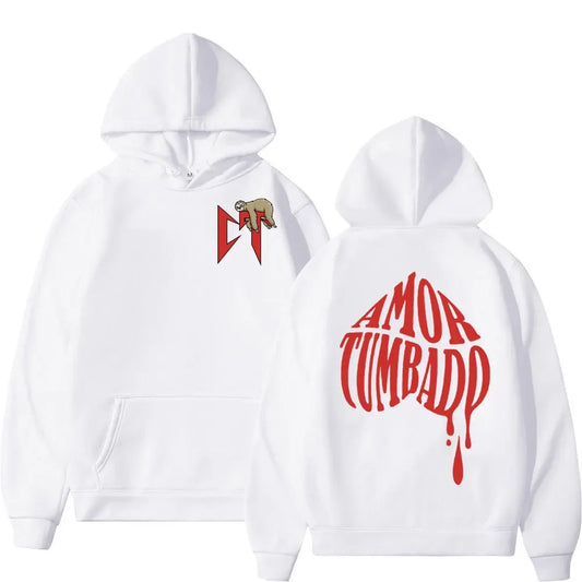 Natanael Cano Amor Tumbado Hoodie – White