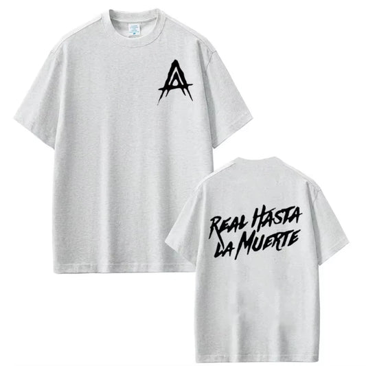 Anuel AA “Real Hasta La Muerte” T-Shirt – Gray
