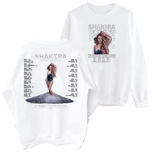 Shakira Sweatshirt – “Las Mujeres Ya No Lloran” World Tour 2025 White