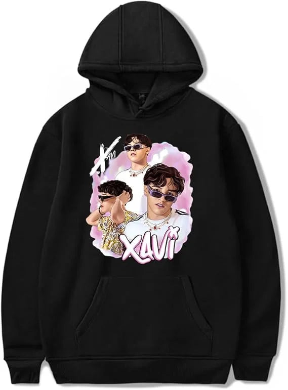 Xavi Iconic Portrait Hoodie – Black
