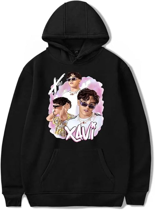 Xavi Iconic Portrait Hoodie – Black