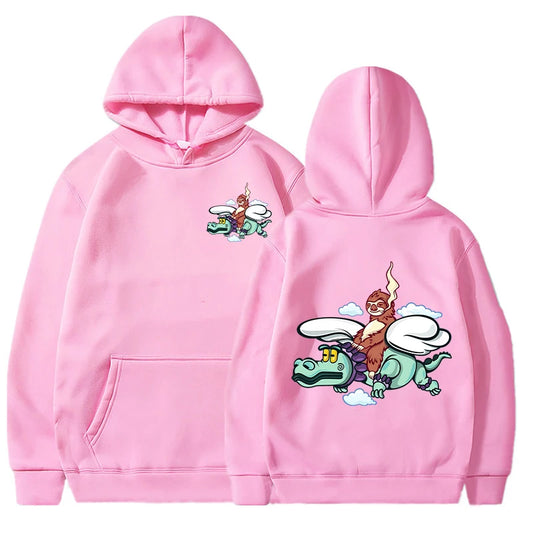 Natanael Cano “Flying Croc” Hoodie – Pink