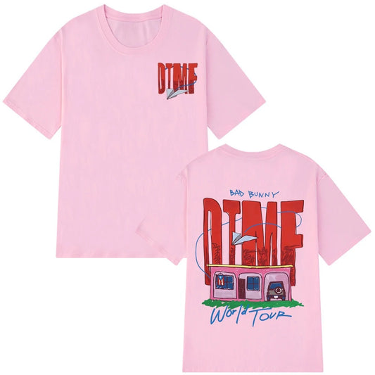 Bad Bunny DTMF World Tour 2026 T-Shirt (Pink)