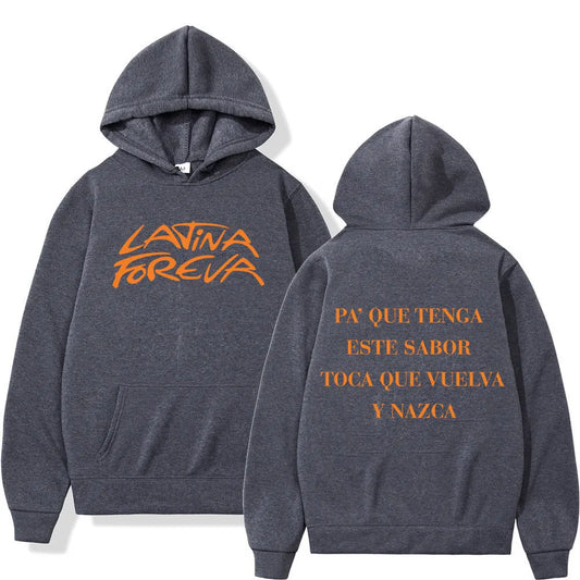 Karol G Latina Foreva Sabor Hoodie - Dark Grey