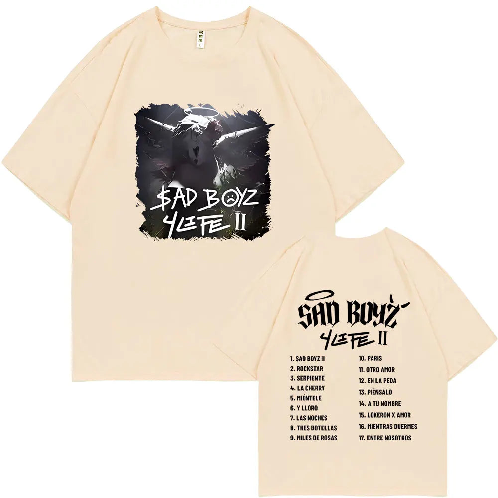 Junior H Sad Boyz 4 Life II T-Shirt – Beige