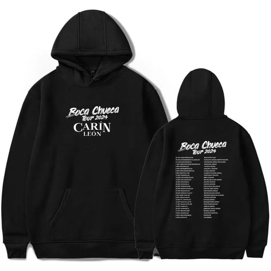 Carín León Boca Chueca 2024 Tour Hoodie – Black