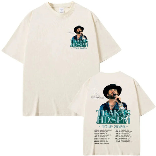 Luis R Conriquez Trakas HDSPM Tour 2025 Beige T-Shirt