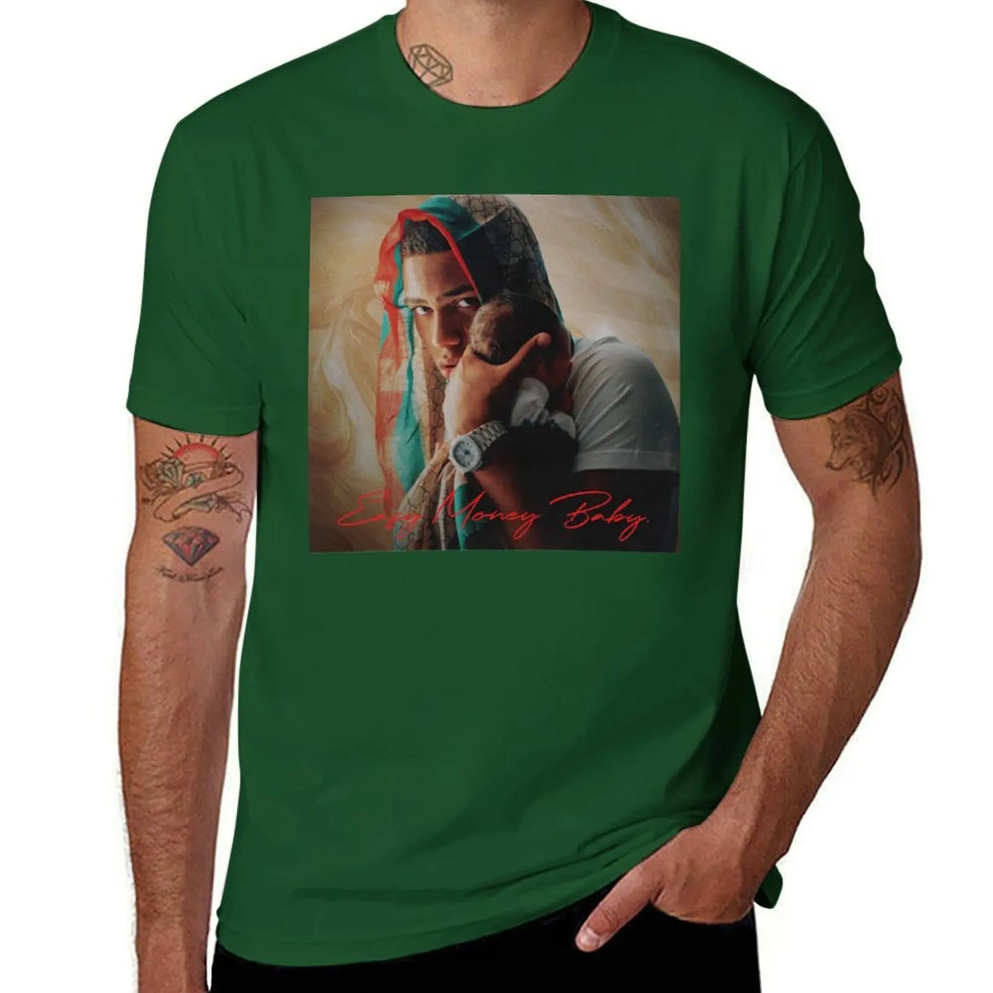 Myke Towers Easy Money Baby T-Shirt – Green