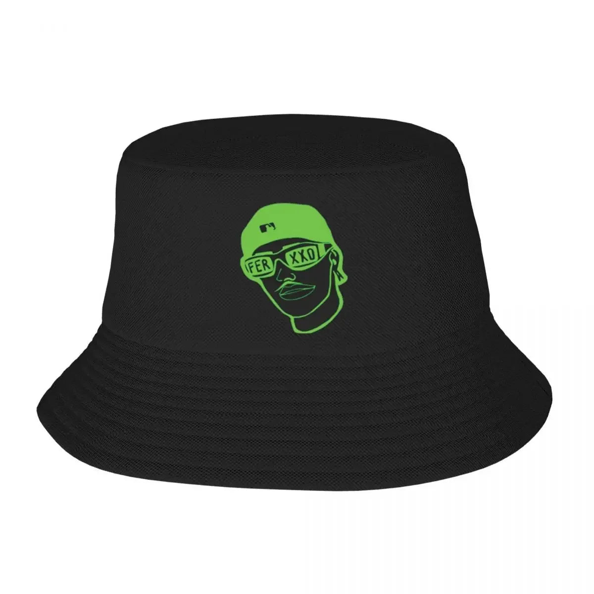 Feid Ferxxo Neon Portrait Bucket Hat