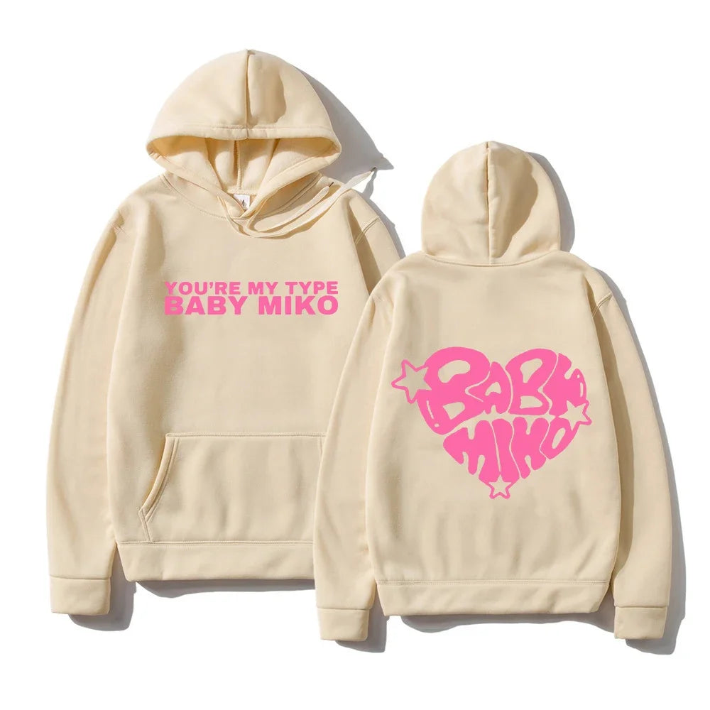 Beige Hoodie Baby Miko – Young Miko