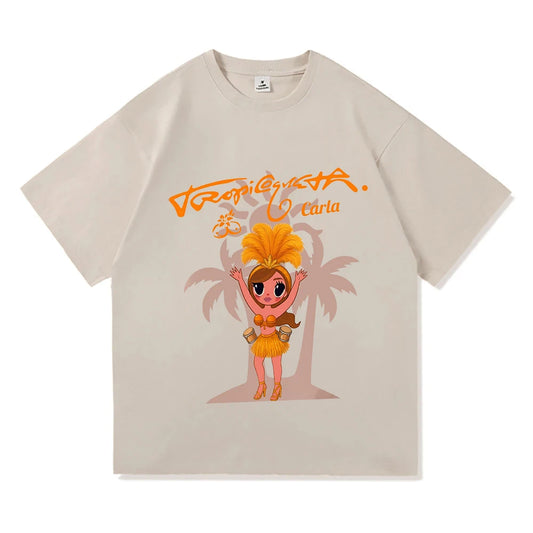 KAROL G Tropicoqueta Beige T-Shirt