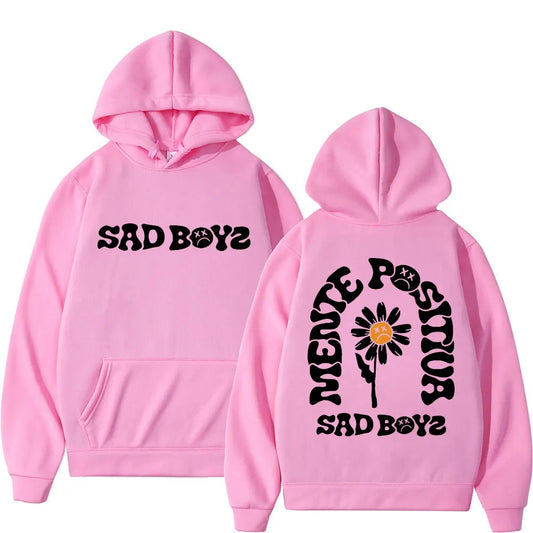 Junior H Sad Boyz “Mente Positiva” Hoodie – Pink
