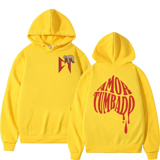 Natanael Cano Amor Tumbado Hoodie – Yellow