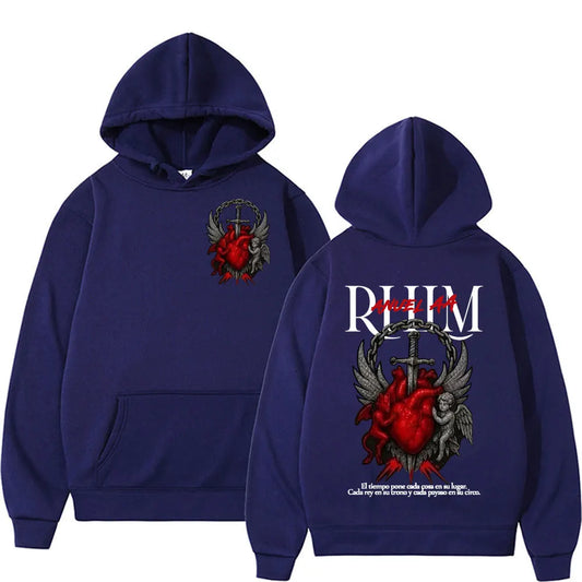 Anuel AA Rhlm Album Tour Hoodie – Navy Blue